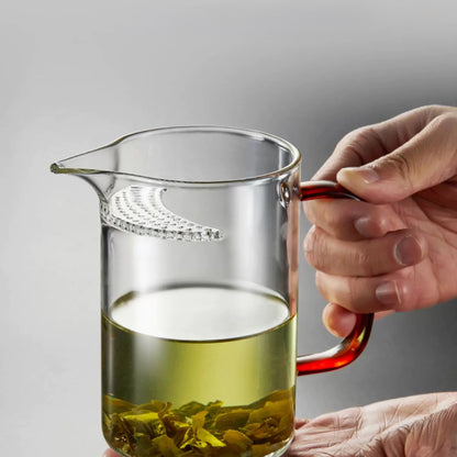Crescent-Filter Glass Teapot – Heat-Resistant & Elegant Design