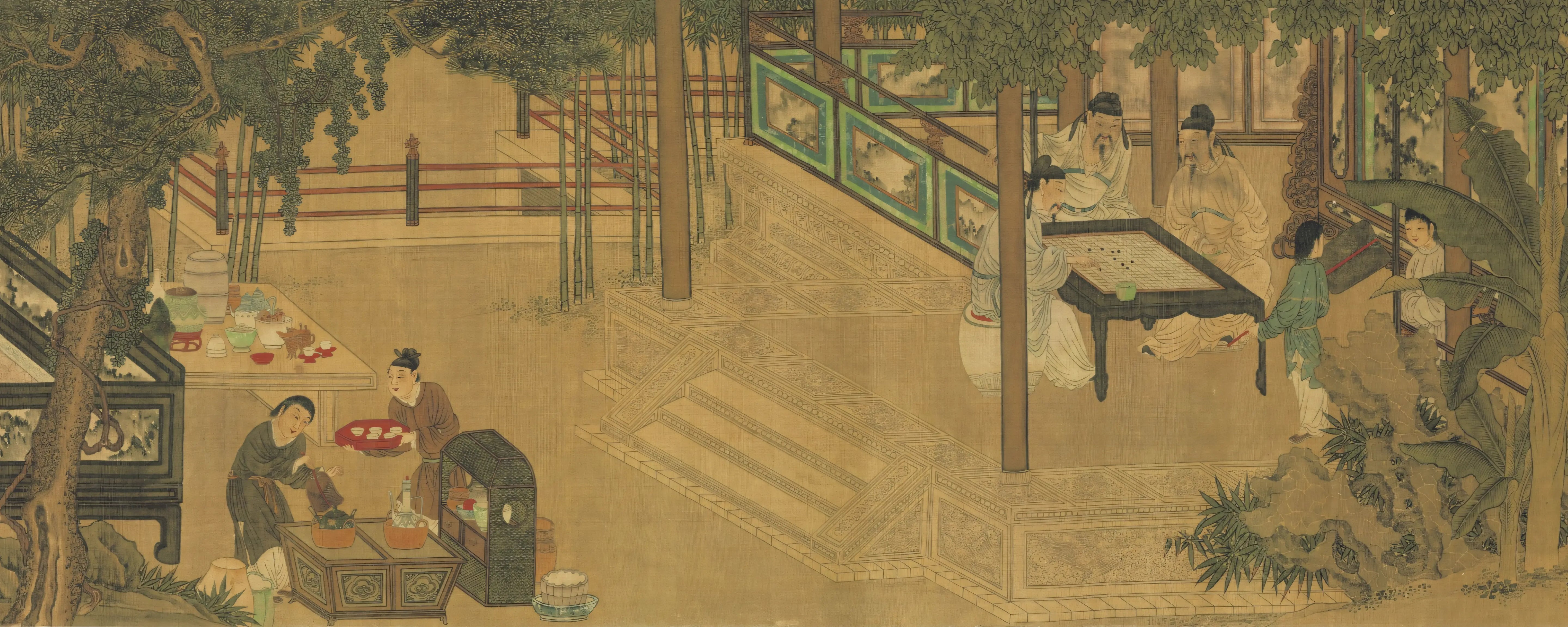 the tea pure ancient style desk banner