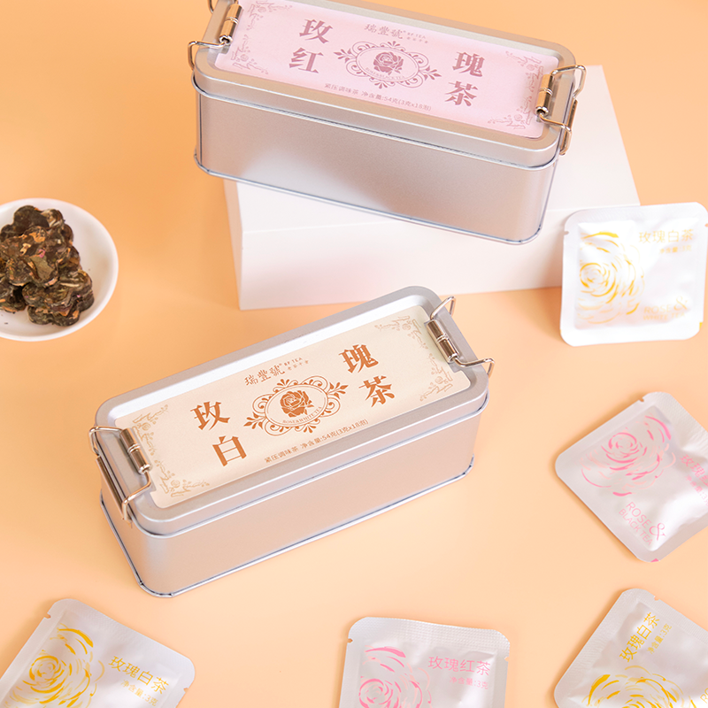 rose white tea and rose black tea