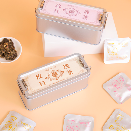rose white tea and rose black tea