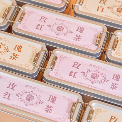 Christmas Gift Tea Set: Rose Black & White Tea Advent Calendar with A Hundred Flowers Bloom Cup