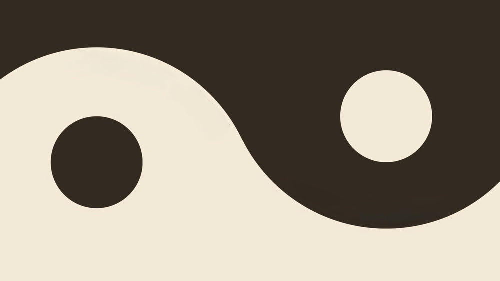 Traditional yin and yang illustration